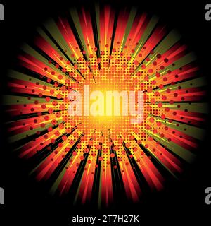 Comic blast, cartoon explosion, bursting vector illustration Stock Vector