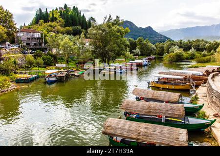 Natural paradise and national park Lake Scutari, the largest lake on the Balkan Peninsula between Montenegro and Albania, Lake Scutari, Montenegro Stock Photo