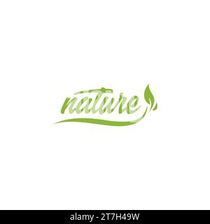 Nature Logo Simple Design Stock Vector