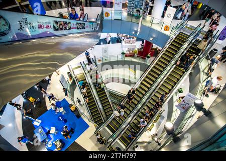 Interior view of VivoCity shopping mall near Sentosa island, Singapore. Stock Photo