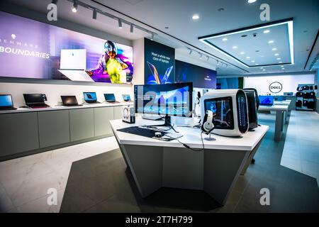 Interior view of VivoCity shopping mall near Sentosa island, Singapore. Stock Photo