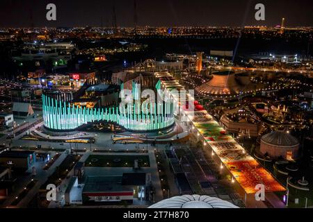 Doha, Qatar - November 11, 2023: The international horticultural expo 2023 held in Doha Qatar, Aerial view of Saudi Arabia Pavilion Doha Expo Bidda Pa Stock Photo