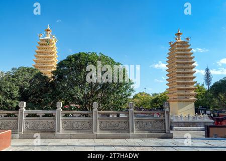 The Legal Temple is located in the ancient town of Guandu in the southeastern suburbs of Kunming, Yunnan, China. Stock Photo