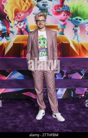 Hollywood, USA. 15th Nov, 2023. Christopher Mintz-Plasse arrives at the Trolls Band Together Special Screening held at the TCL Chinese Theatre in Hollywood, CA on Wednesday, November 15, 2023. (Photo By Conor Duffy/Sipa USA) Credit: Sipa USA/Alamy Live News Stock Photo