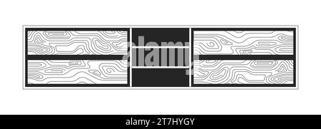 Console table home black and white 2D line cartoon object Stock Vector