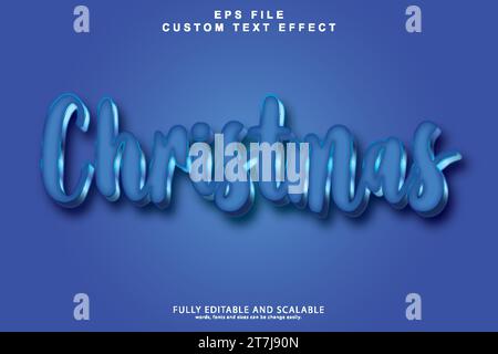 3d editable premium text effect Stock Vector
