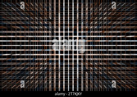 Abstract background of connection technology. Digital data connectivity technology and the concept of big data. 3D graphic for abstract data center, s Stock Photo