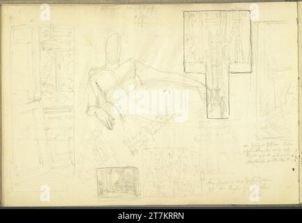 Alexander Rothaug Four composition designs. Pencil; Ink spring around ...
