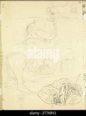 Alexander Rothaug Different sketches. Pencil; Ink spring around 1928 ...