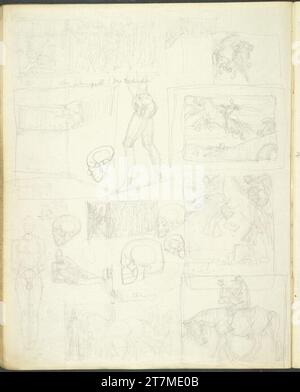 Alexander Rothaug Different sketches. Pencil; Ink spring around 1928 ...