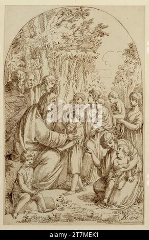 Joseph Bergler der Jüngere (The Younger) Christ blesses the children. Feather 1804 , 1804 Stock Photo