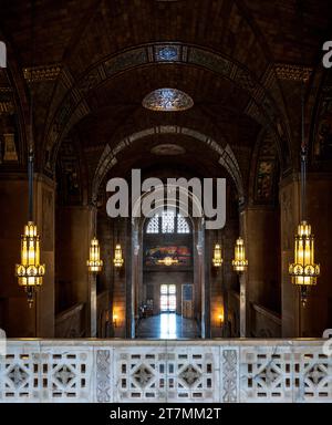 Main Hallway of Nebraska State Capitol in Lincoln Stock Photo