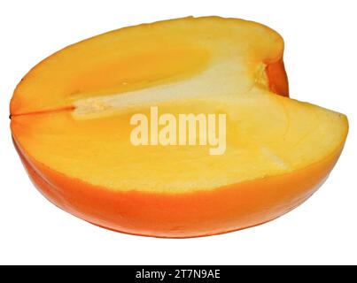 Persimmon fruit isolated on white background Stock Photo