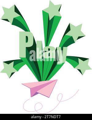 Kids style colorful font design fun childish alphabet letters and numbers vector illustration Stock Vector