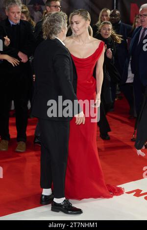 London, UK . 16 November, 2023 . Joaquin Phoenix and Vanessa Kirby pictured at the UK Premiere of Napoleon  held at the Odeon Luxe Leicester Square. Credit:  Alan D West/Alamy Live News Stock Photo