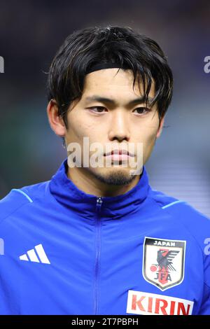 Osaka, Japan. 16th Nov, 2023. Koki Machida (JPN) Football/Soccer : FIFA World Cup 2026 Asian Qualifier Second Round Group B match between Japan - Myanmar at Panasonic Stadium Suita in Osaka, Japan . Credit: Yohei Osada/AFLO SPORT/Alamy Live News Stock Photo