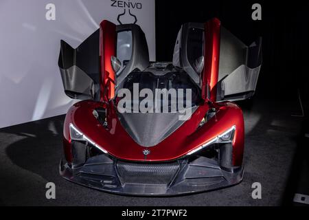 Los Angeles, USA. 16th Nov, 2023. New vehicles from the 2023 LA Auto Show held at the LA Convention Center. Zenvo. 11/16/2023 Los Angeles, CA. USA (Photo by Ted Soqui/SIPA USA) Credit: Sipa USA/Alamy Live News Stock Photo