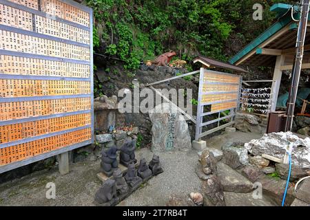 Futamiokitama Shrine near Sacred Meoto Iwa (Wedded Rocks) at Futami, Mie Prefecture, Japan Stock Photo