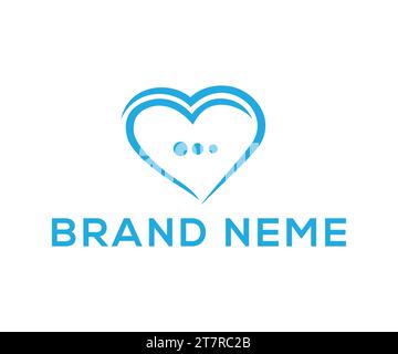 love message logo design Stock Vector