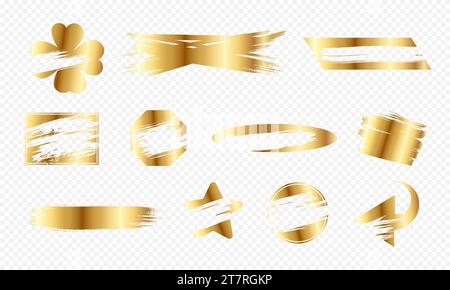 Instant scratch lottery ticket shapes set with scrape texture template marks vector illustration. Gambling game and lottery cover effect texture cards Stock Vector
