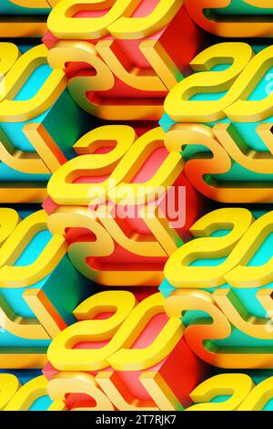 Calendar header number 2024 on colorful  background. Happy new year 2024 colorful background. Stock Photo