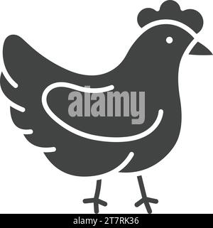 chicken farm animal icon vector illustration graphic design Stock ...