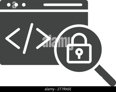 Insecure Code icon vector image. Stock Vector