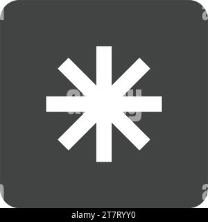 Keycap Asterisk icon vector image. Stock Vector