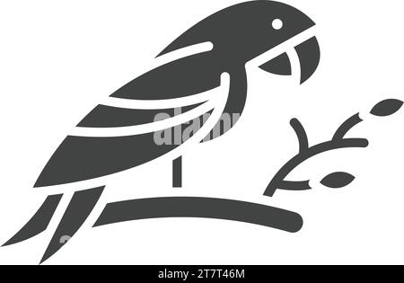 Parrot icon vector image. Stock Vector