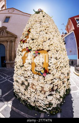 floral skirt of Santa Marta in Villajoyosa Stock Photo