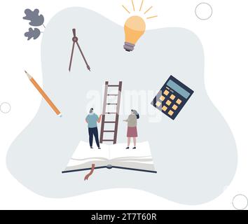 Stick Figure Knowledge Wise Person Thinking, Vector Cartoon Stick Figure Illustration Stock ...