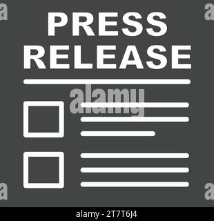 Press Releases icon vector image. Stock Vector