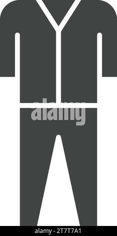 Pyjamas Suit icon vector image. Stock Vector