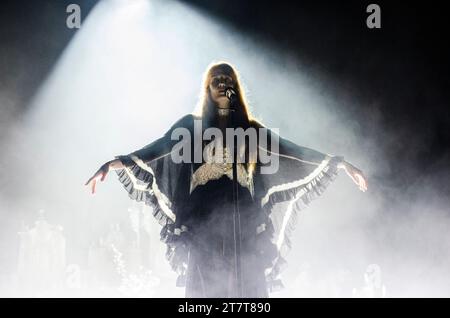 Florence + The Machine performing at Ejekt Festival in Athens (Plateia Nerou) / Greece, July 2023 Stock Photo