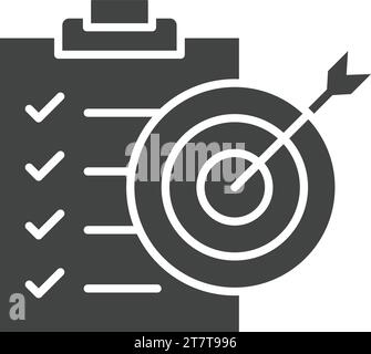 Set Goals icon vector image. Stock Vector