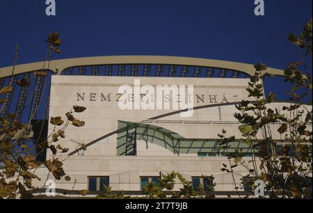 Nemzeti Szinhaz, the National Theatre, Ferencvaros, Budapest, Hungary Stock Photo