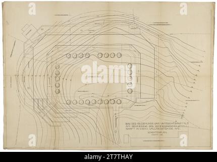 Adolf Loos (Entwerfer in) Black Forest School I, Semmering, Breitenstein municipality, Lower Austria (on the slope of the Pinkenkogel), layer plan. Pland pressure 1911-1912 , 1911/1912 Stock Photo