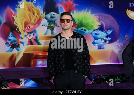 Justin Timberlake beim Special Screening des Animationsfilms Trolls Band Together/Trolls - Gemeinsam Stark im TCL Chinese Theatre. Los Angeles, 15.11.2023 *** Justin Timberlake at the special screening of the animated film Trolls Band Together Trolls Together Strong at the TCL Chinese Theatre Los Angeles, 15 11 2023 Foto:xD.xBedrosianx/xFuturexImagex trolls 3169 Credit: Imago/Alamy Live News Stock Photo