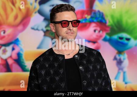 Justin Timberlake beim Special Screening des Animationsfilms Trolls Band Together/Trolls - Gemeinsam Stark im TCL Chinese Theatre. Los Angeles, 15.11.2023 *** Justin Timberlake at the special screening of the animated film Trolls Band Together Trolls Together Strong at the TCL Chinese Theatre Los Angeles, 15 11 2023 Foto:xD.xBedrosianx/xFuturexImagex trolls 3170 Credit: Imago/Alamy Live News Stock Photo