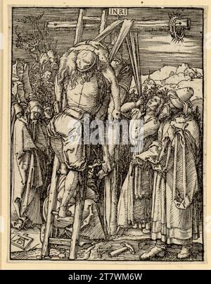 Albrecht Dürer The cross acceptance (small passion, 27). Woodcut around 1509/10 Stock Photo