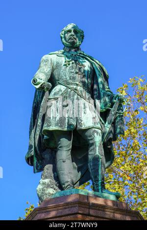 Budapest, Hungary, November 3, 2023:Statue of Count István Széchenyi in Budapest Stock Photo