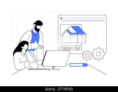 Architectural programming abstract concept vector illustration Stock ...