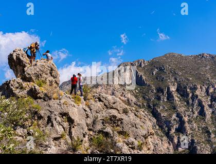 The Guadalupe Mountain Range Above McKittrick Canyon on The Notch Trail ...