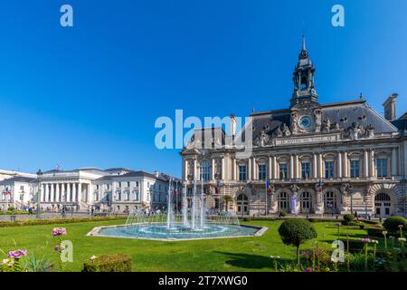 Town Hall, Tours, Loire Valley, Indre et Loire, Centre-Val de Loire, France, Europe Stock Photo