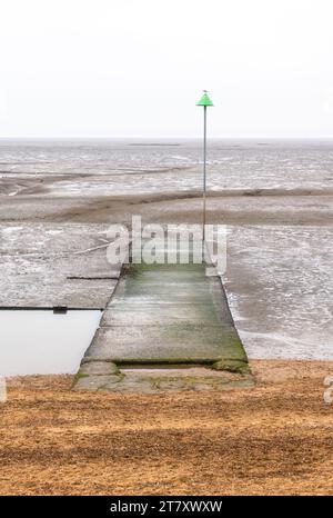 Low tide at Leigh on Sea, Essex, England, United Kingdom, Europe Stock Photo