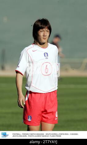 FOOTBALL - FIRENDLY MATCH 2005/2006 - SOUTH KOREA v COSTA RICA - 11/02/2006 - JIN KYU KIM (KOR) - PHOTO LAURENT BAHEUX / FLASH PRESS Stock Photo