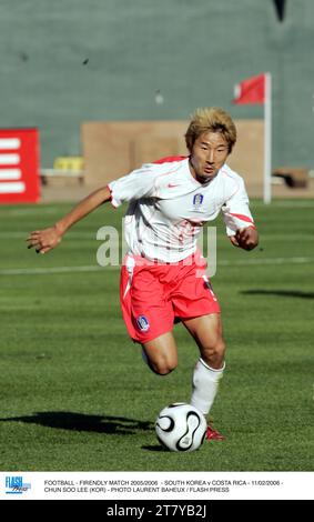 FOOTBALL - FIRENDLY MATCH 2005/2006 - SOUTH KOREA v COSTA RICA - 11/02/2006 - CHUN SOO LEE (KOR) - PHOTO LAURENT BAHEUX / FLASH PRESS Stock Photo