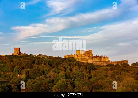 Exterior of Dover Castle in Kent England UK a medieval castle built in the twelth century for King Henry II, one of the largest castles in England. Stock Photo