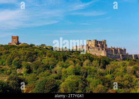 Exterior of Dover Castle in Kent England UK a medieval castle built in the twelth century for King Henry II, one of the largest castles in England. Stock Photo