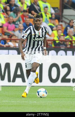 Paul Pogba of Juventus FC in action during the serie A football match Inter against Juventus, on September 14, 2013 in San Siro stadium in Milan. PHOTO MASSIMO CEBRELLI / DPPI Stock Photo